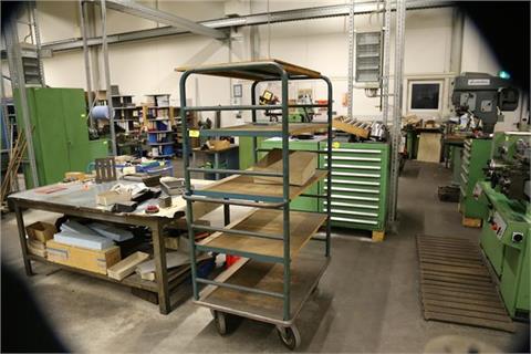 Picking trolley with 5 shelves