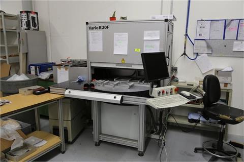 Industrial laser encraving station