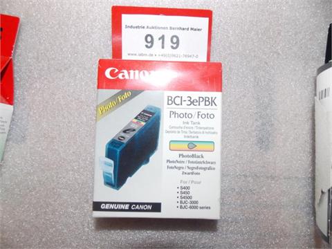 Canon, Drucker-Tintenpatrone   Nr. BCI-3ePBK, Schwarz      P095/919