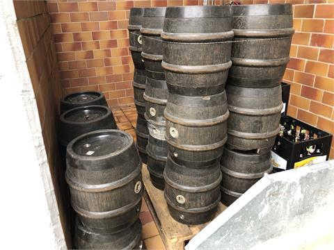 Lot of beer kegs