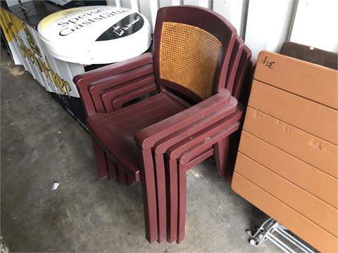 Lot of garden chairs